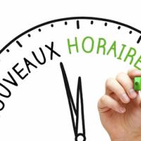 Changement d'horaires